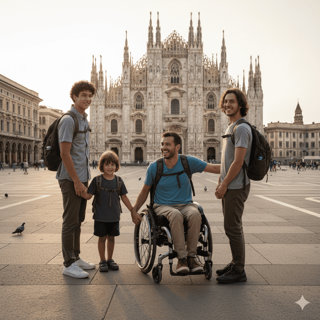 I Giochi Paralimpici di Milano-Cortina 2026 come simbolo di turismo inclusivo 4 Famiglia con disabilita